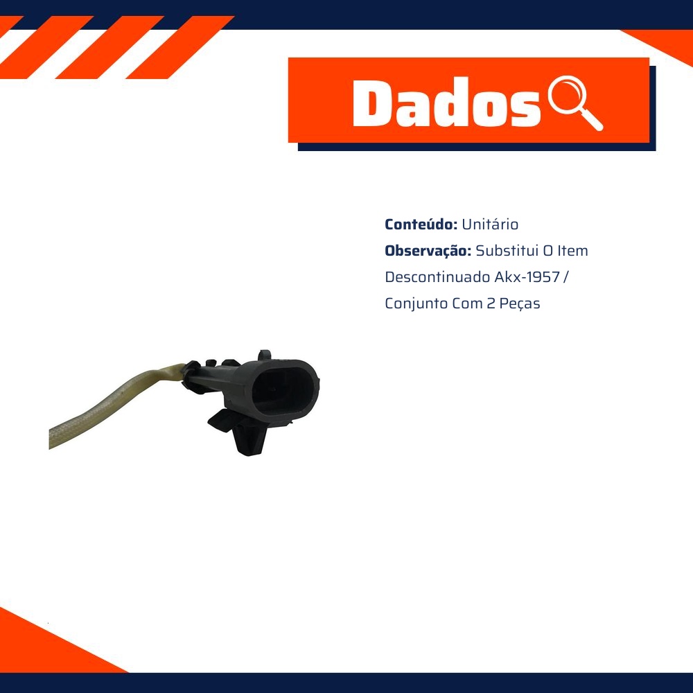 Sensor de Freio ABS Dianteiro - IMA - AL-2001