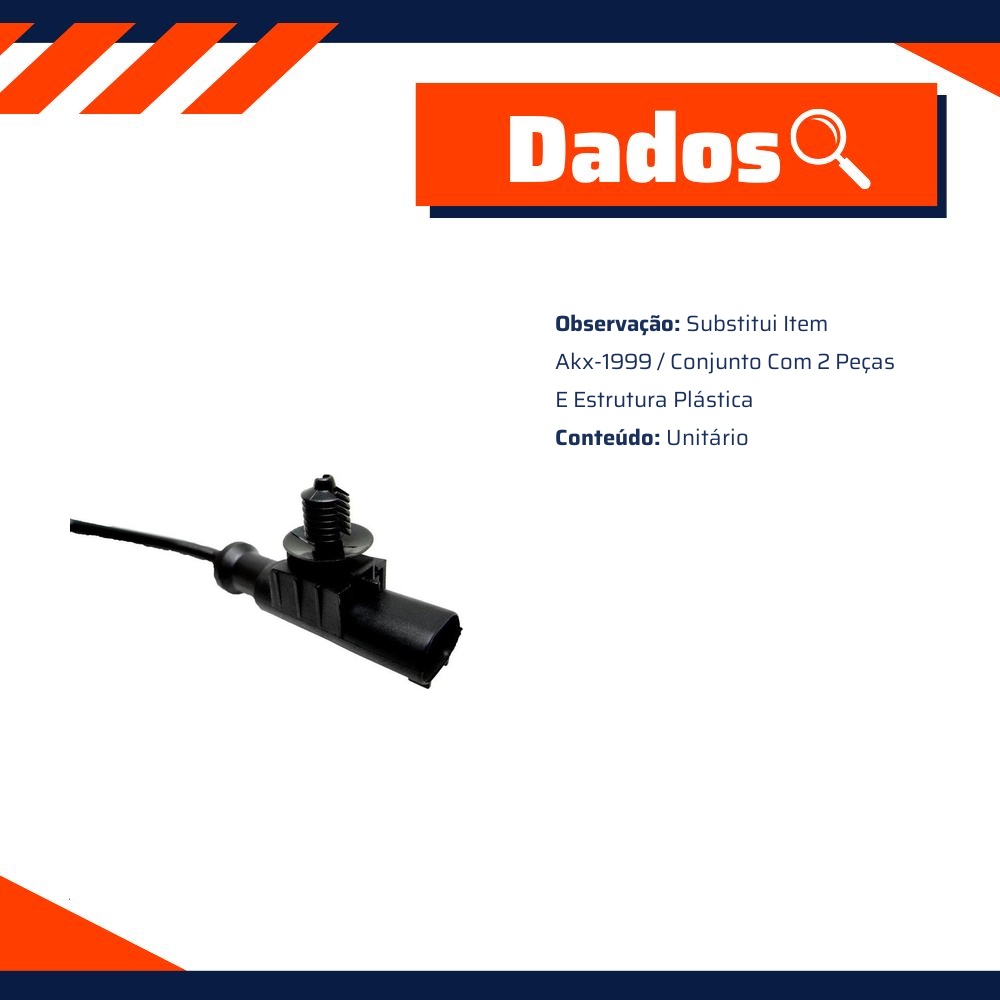 Sensor do Freio ABS Dianteiro para Chevrolet S10 - IMA - AL-2020