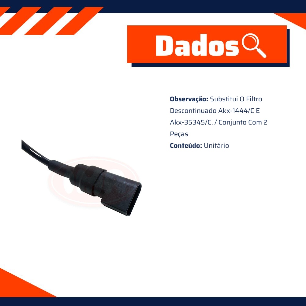 Sensor de Freio ABS Dianteiro - IMA - AL-2117
