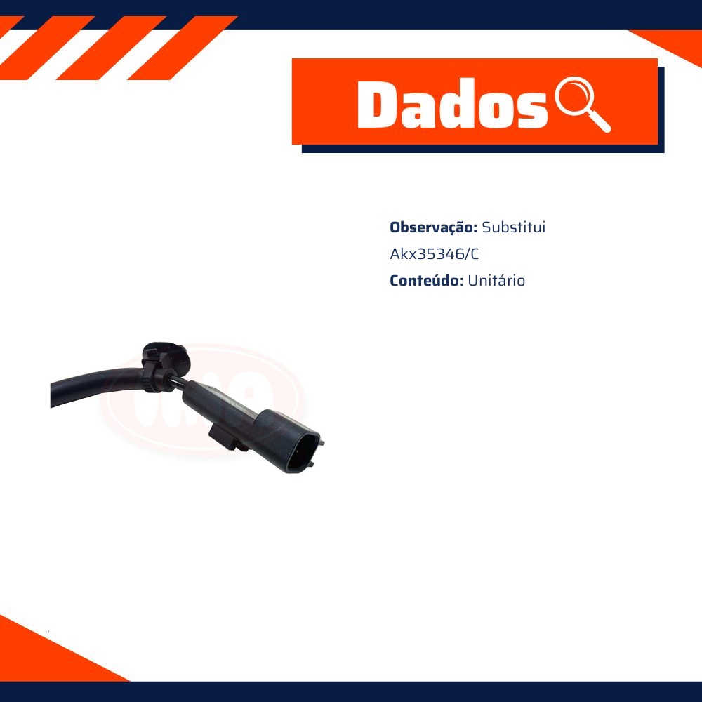 Sensor de Freio ABS Traseiro - IMA - AL-2130