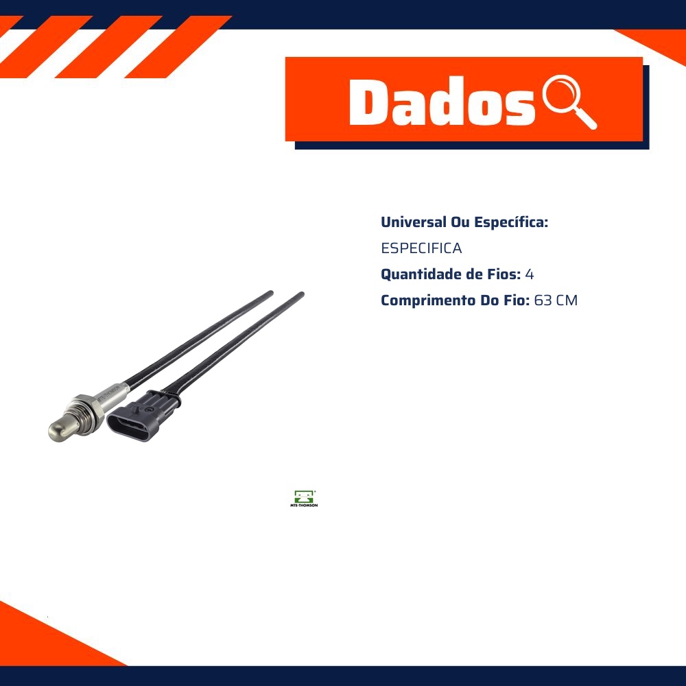 Sonda Lambda Planar - MTE - 8711.40.063