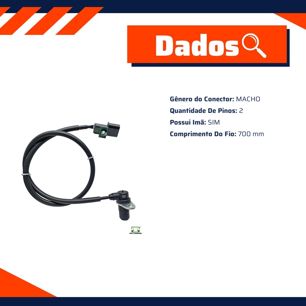 Sensor de Velocidade da Roda ABS para Mitsubishi Pajero Full e Pajero Sport - MTE-THOMSON - 73320