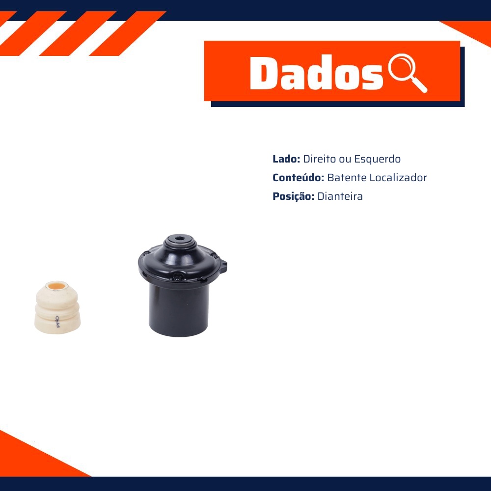 Kit do Amortecedor Dianteiro Com Batente Localizador - Cobra Automotiva - PRGM330P