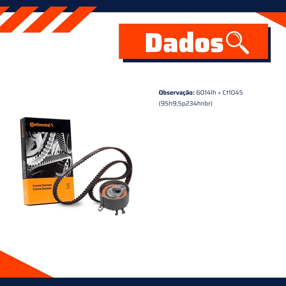 Kit Correia Dentada Sincronizadora - Cobra Automotiva - COKT1435