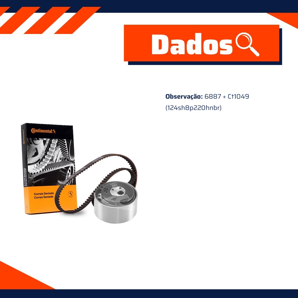 Kit Correia Dentada para Fiat Siena e Uno - Cobra Automotiva - KT1345 C