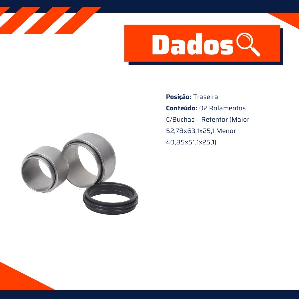 Kit Reparo Eixo Traseiro - Cobra Automotiva - PR55502