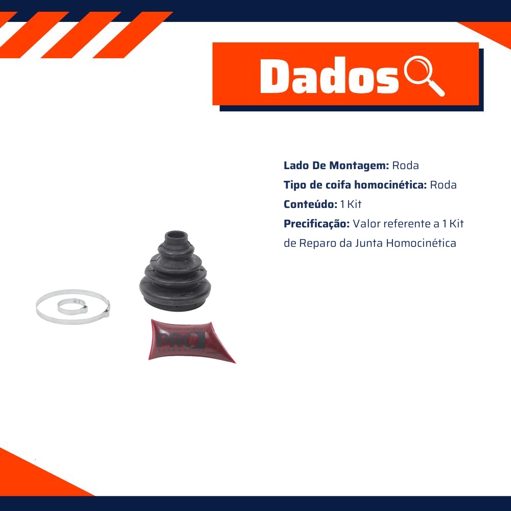 Kit Reparo Junta Homocinética - Cobra Automotiva - PRHK103R