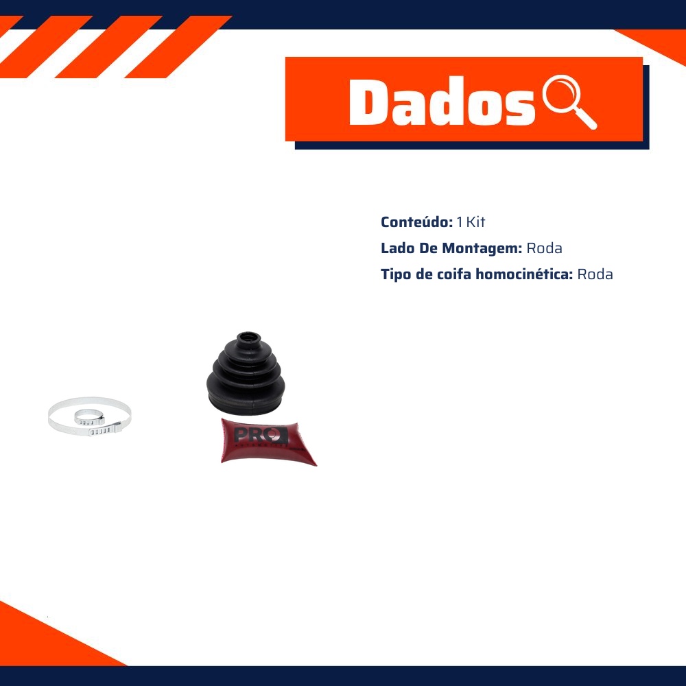 Kit Reparo Junta Homocinética para Renault Trafic - Cobra Automotiva - HK-069R