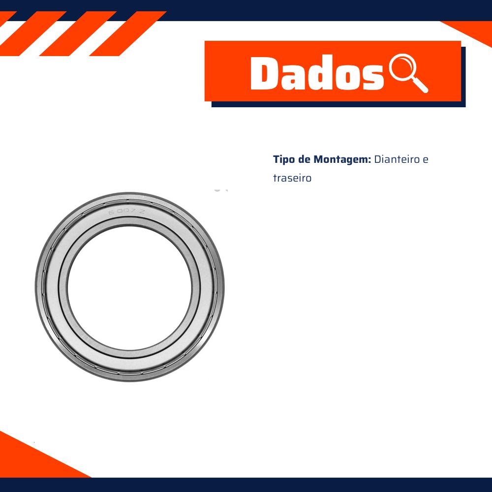 Rolamento Radial Fixo De Esferas - Cobra Automotiva - PR6007ZZC3