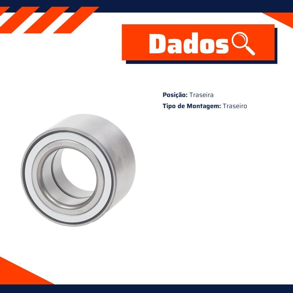 Rolamento Roda Traseira para Renault Master - Cobra Automotiva - DAC458048