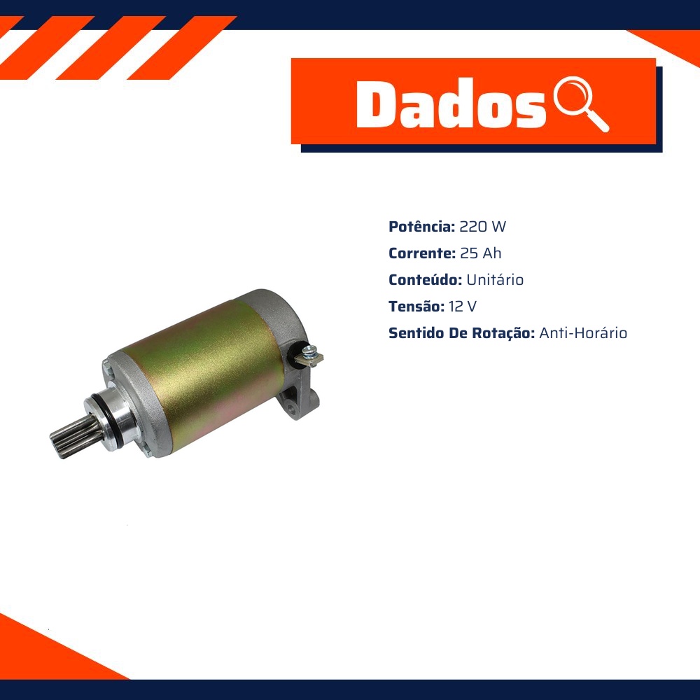 Motor de Partida - Gauss - GM23006