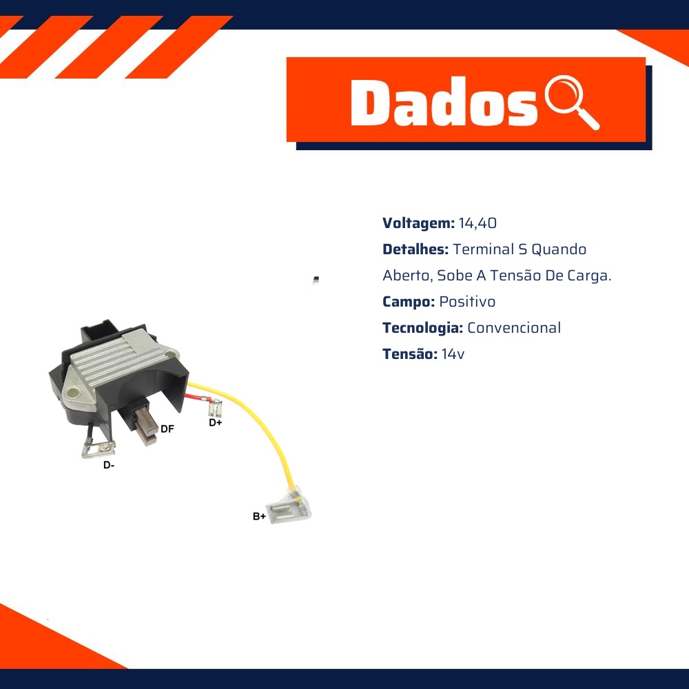 Regulador de Voltagem 14V - Gauss - GA923