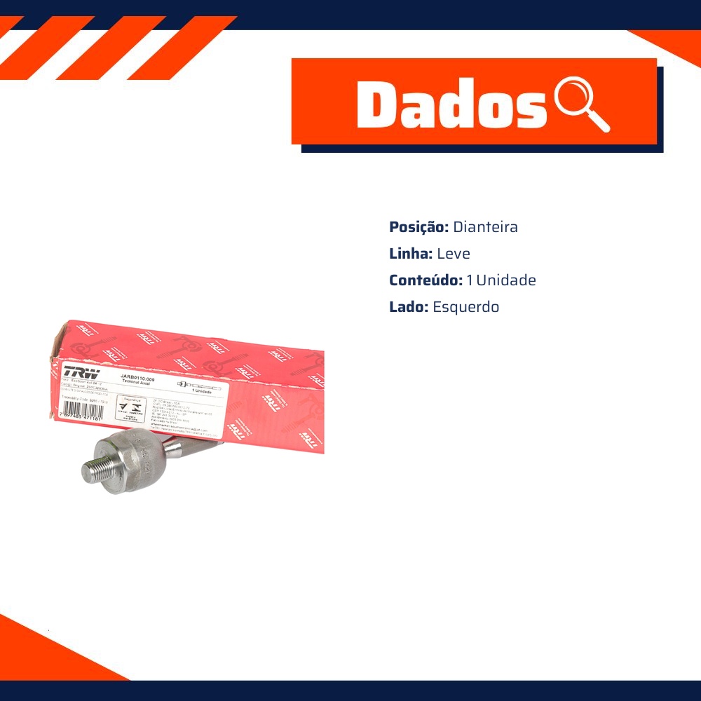 Barra Articulação Axial para Ford Ecosport - TRW - JARB0110