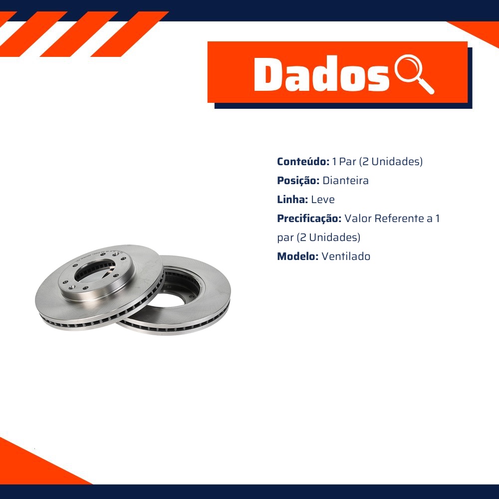 Par Disco de Freio Dianteiro para Hyundai H-1 STAREX - TRW - DF901