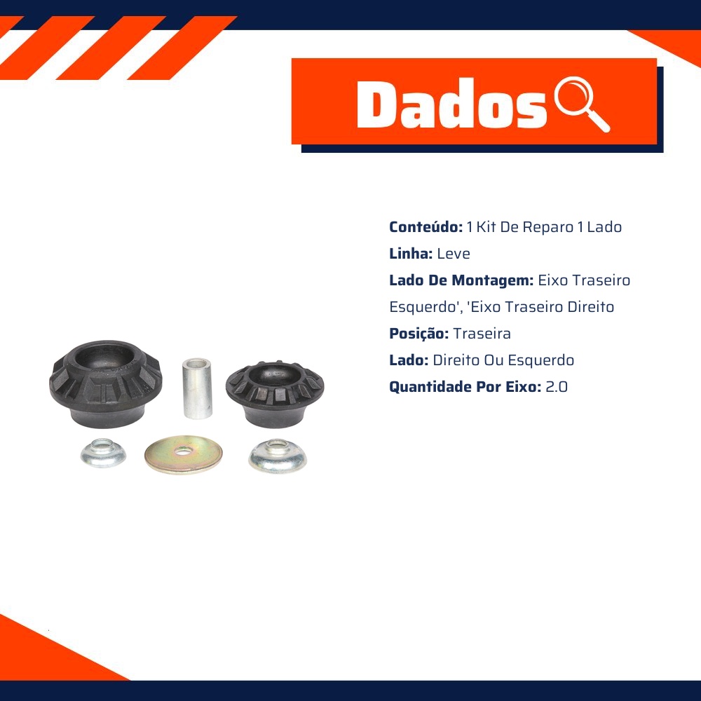 Kit Reparo Apoio Mola e Amortecedor - LEMFÖRDER - 31093 01