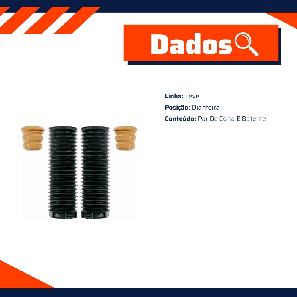 Par de Kit Coifa Batente Reparo Amortecedor - SACHS - 900 157