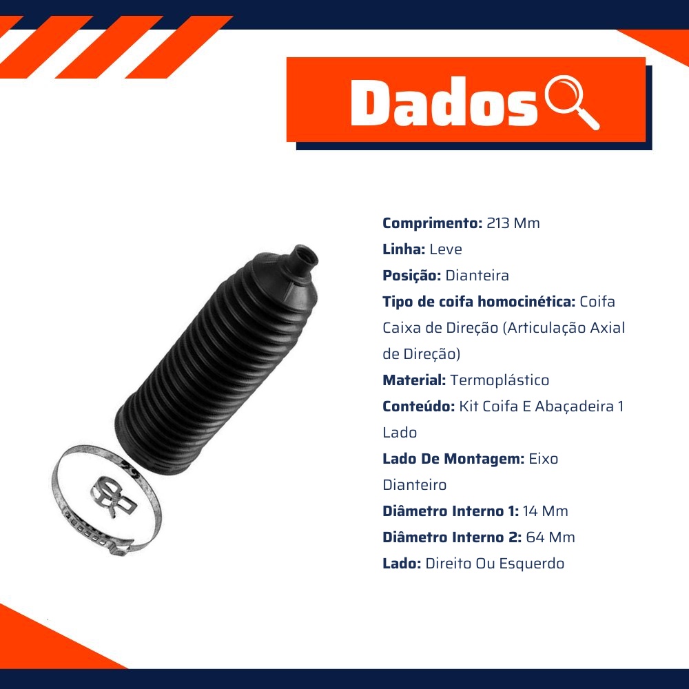Coifa Caixa Direção - LEMFÖRDER - 33624 01