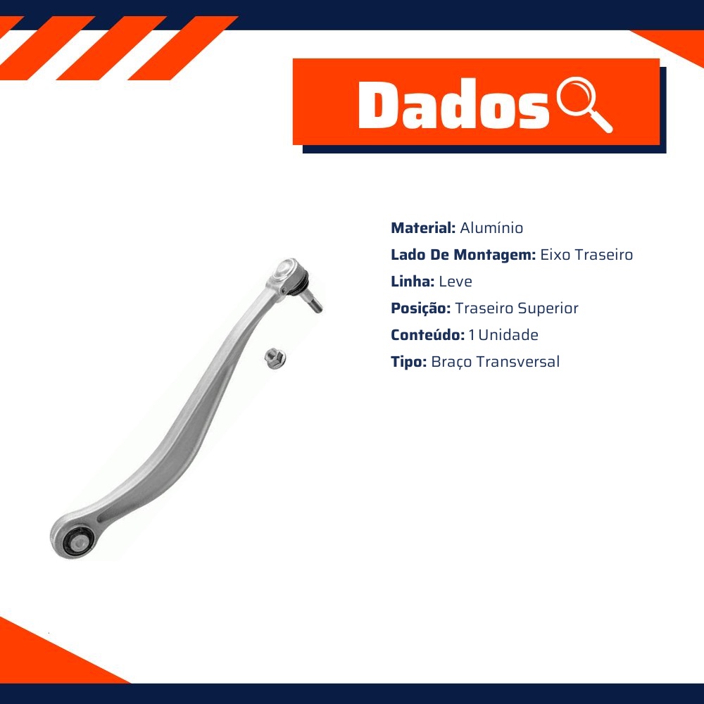 Braço Superior Suspensão Traseira - LEMFÖRDER - 36207 01