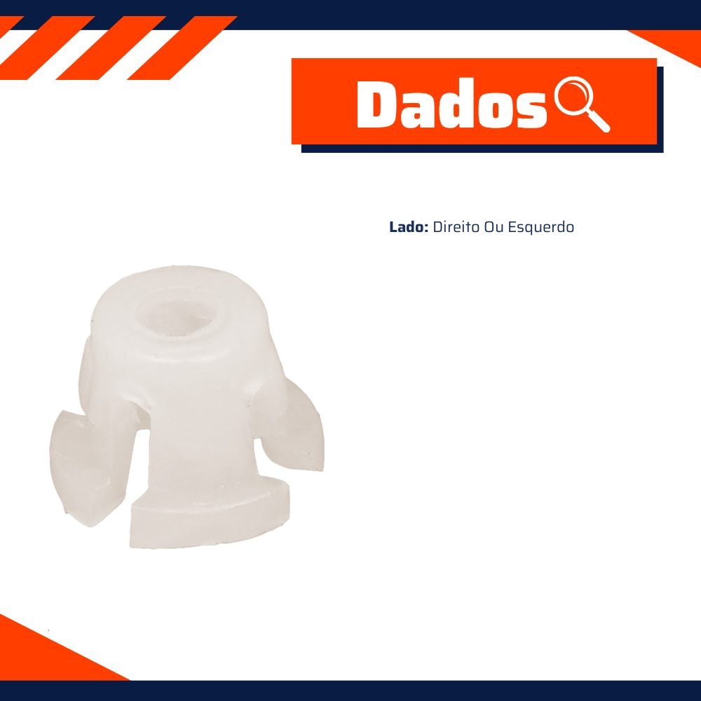 Kit 10 Bucha de Fixação do Farol para Fiat Uno - Universal Automotive - 94856