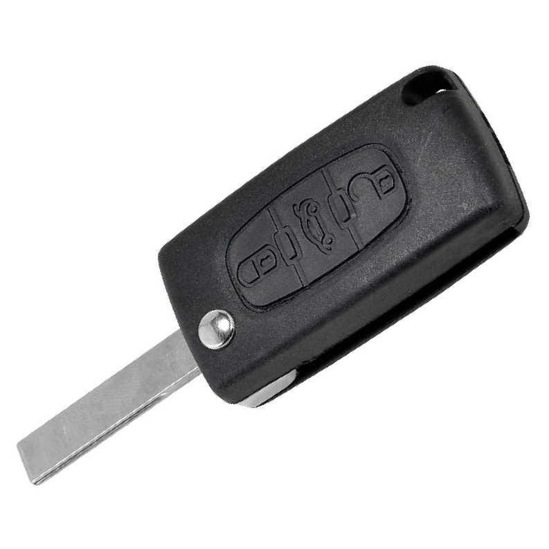 Chave Canivete Oca 3 Botões para Peugeot 207 e 407 - Universal Automotive - 16575