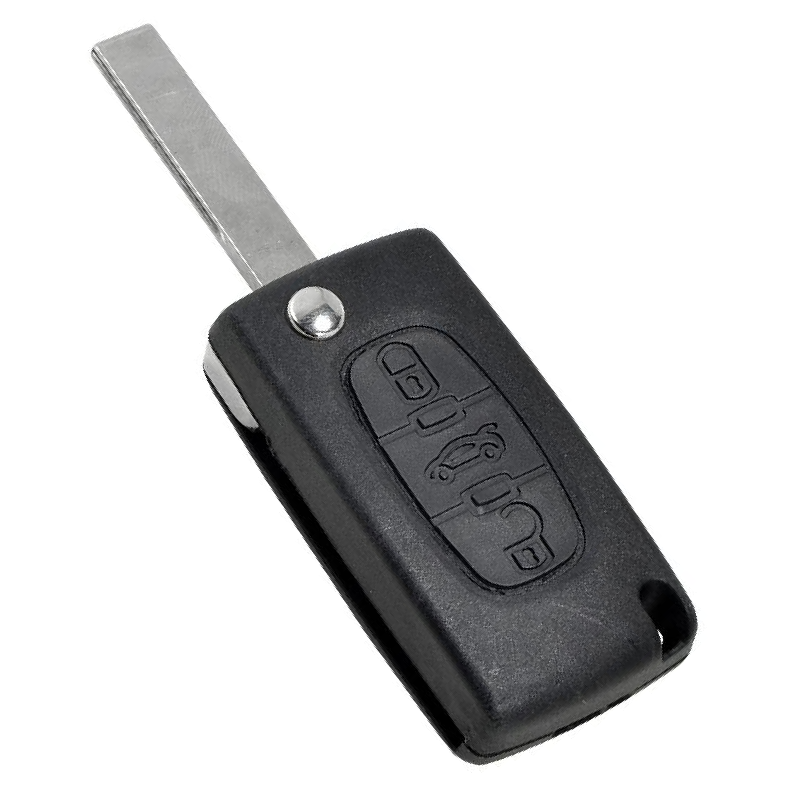 Chave Canivete Oca 3 Botões para Peugeot 207 e 407 - Universal Automotive - 16575