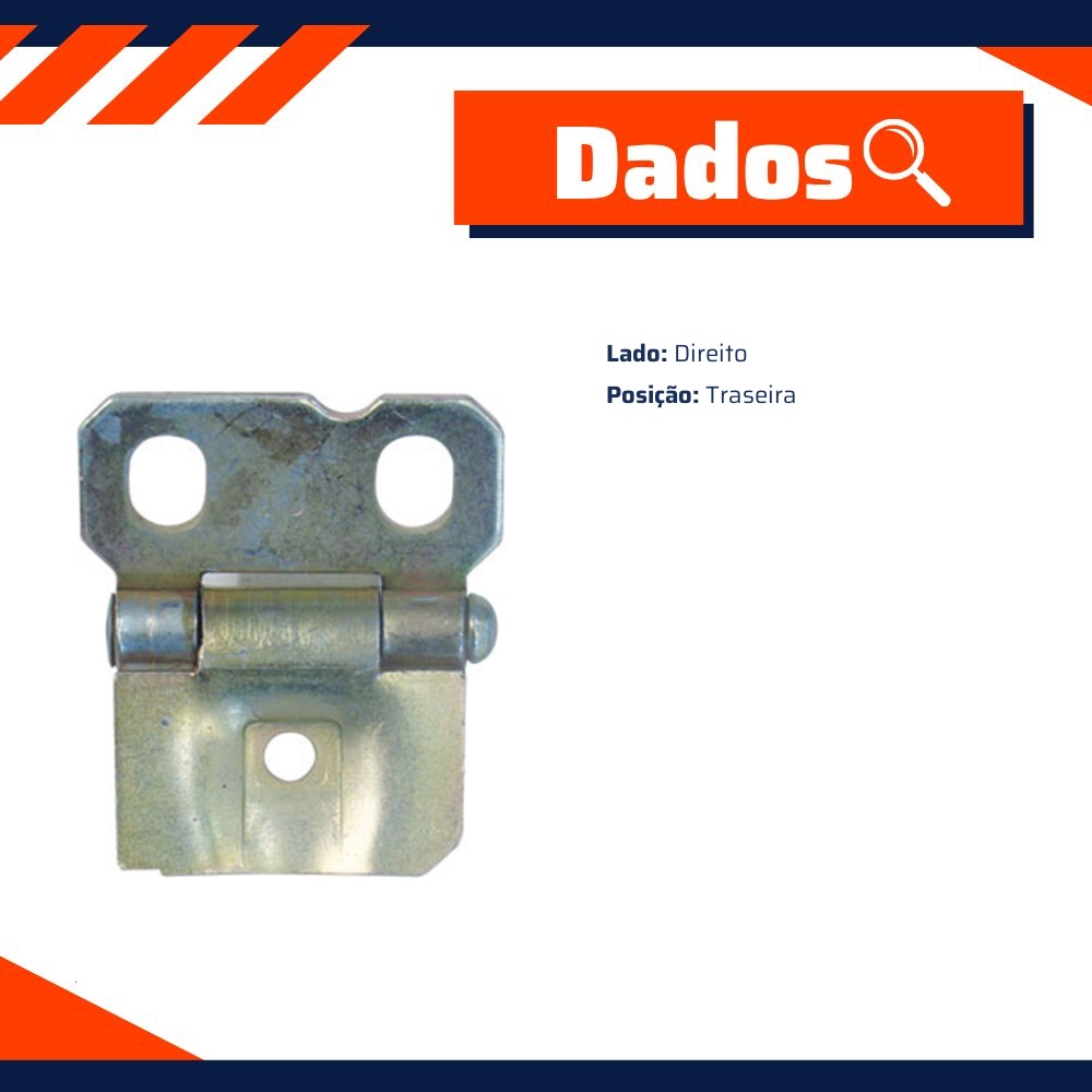 Dobradiça do Porta-Malas para Fiat 147 - Universal Automotive - 70818