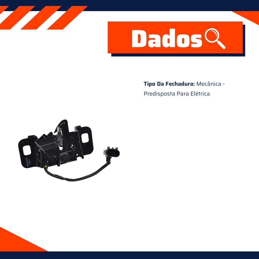 Fechadura do Capô para Chevrolet Sonic - Universal Automotive - 41895