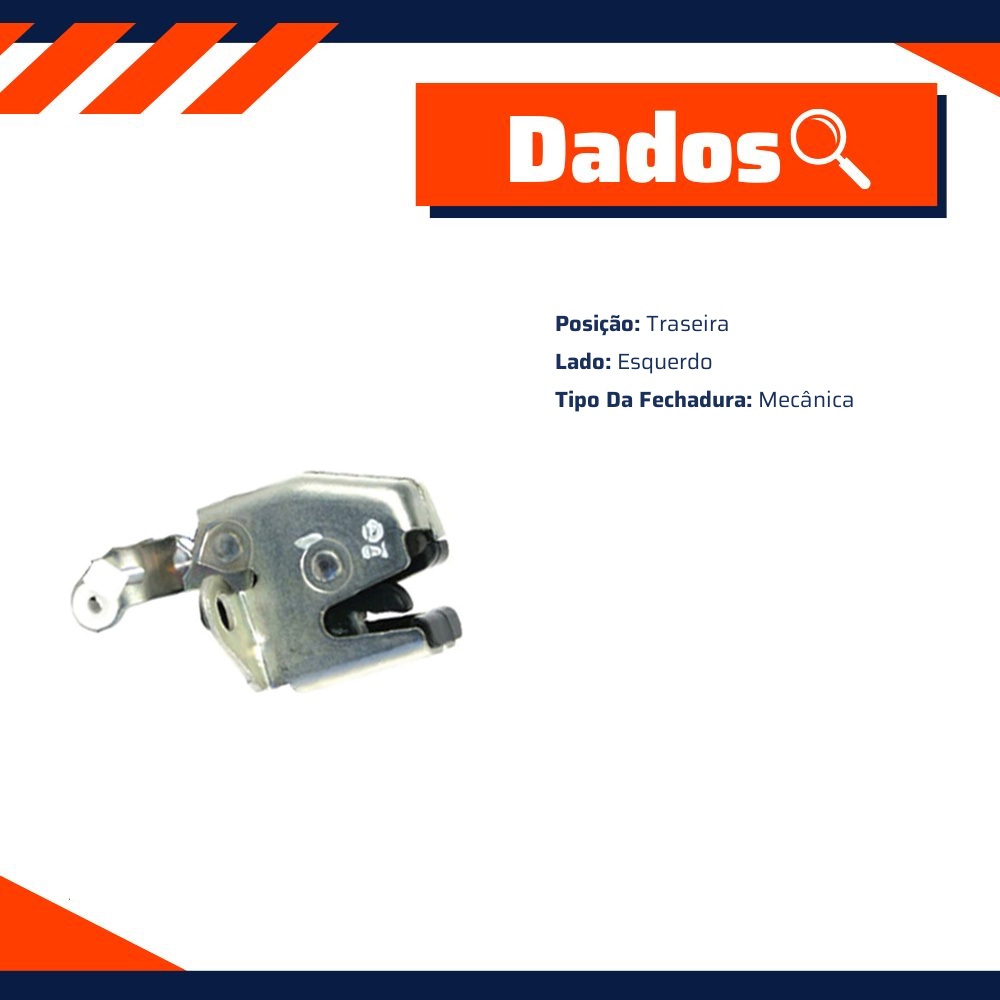 Fechadura da Porta para Fiat Doblo - Universal Automotive - 72069