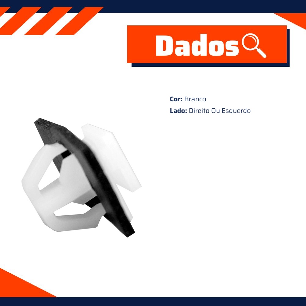 Kit 10 Grampo da Moldura Lateral e Friso Externo - Universal - 94200