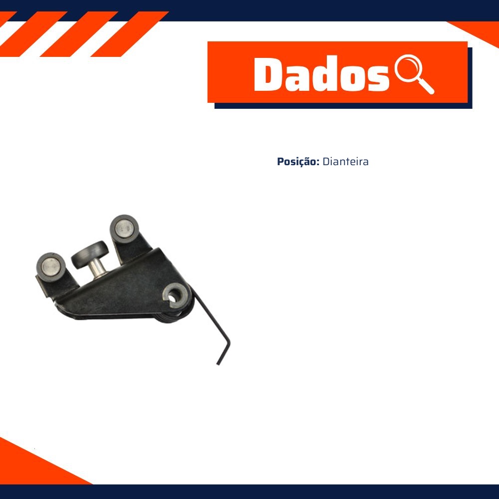 Guia Central da Porta Lateral Corrediça para Renault Kangoo - Universal Automotive - 11282