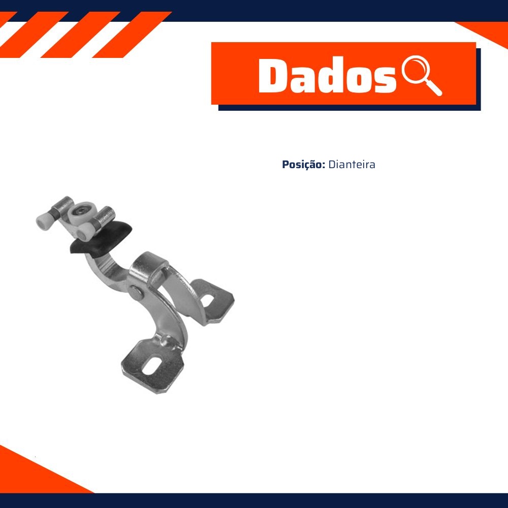 Guia Central da Porta Lateral Corrediça para Fiat Ducato - Universal Automotive - 70206