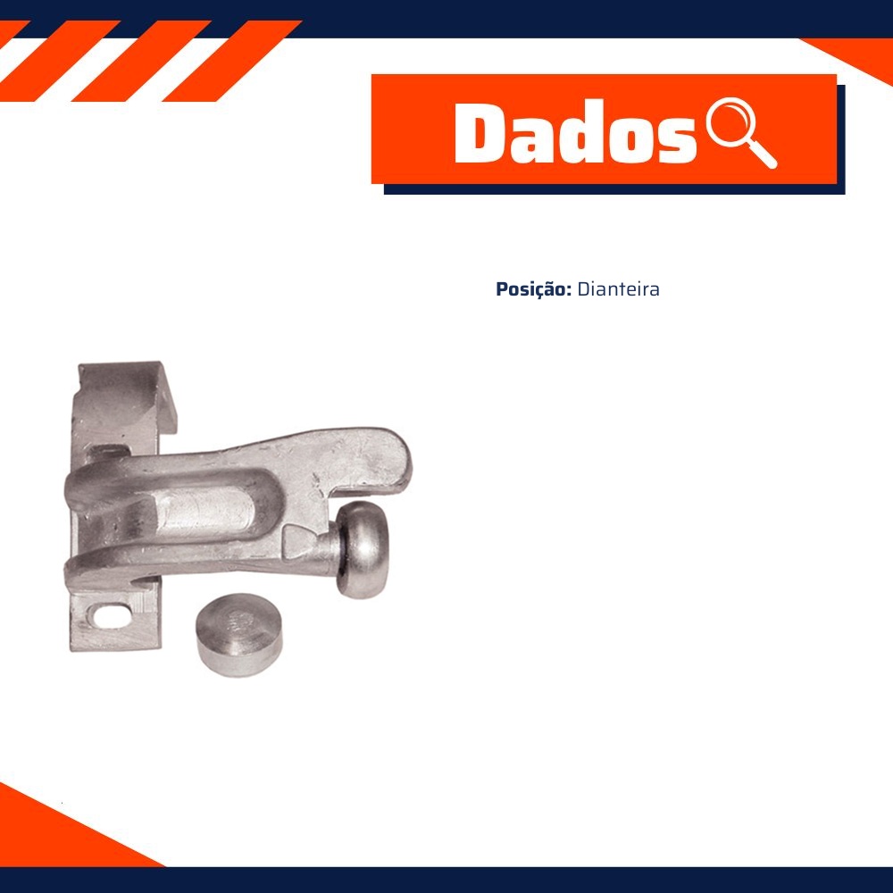 Guia Inferior da Porta Porta Lateral Corrediça para Volkswagen Kombi - Universal Automotive - 20519