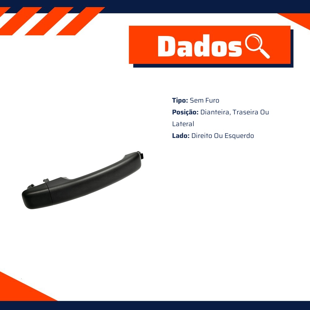 Maçaneta Externa da Porta para Renault Master - Universal Automotive - 11411