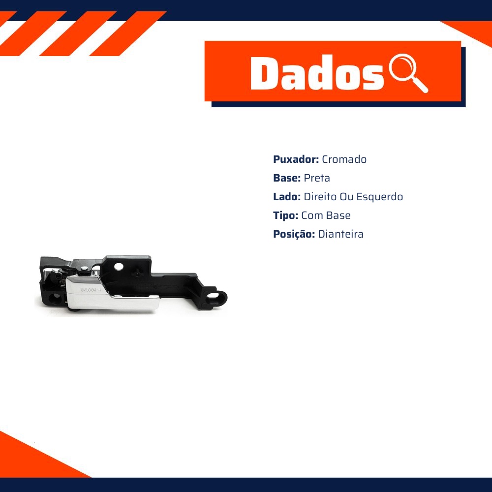 Maçaneta Interna da Porta para Ford Fusion - Universal Automotive - 32041