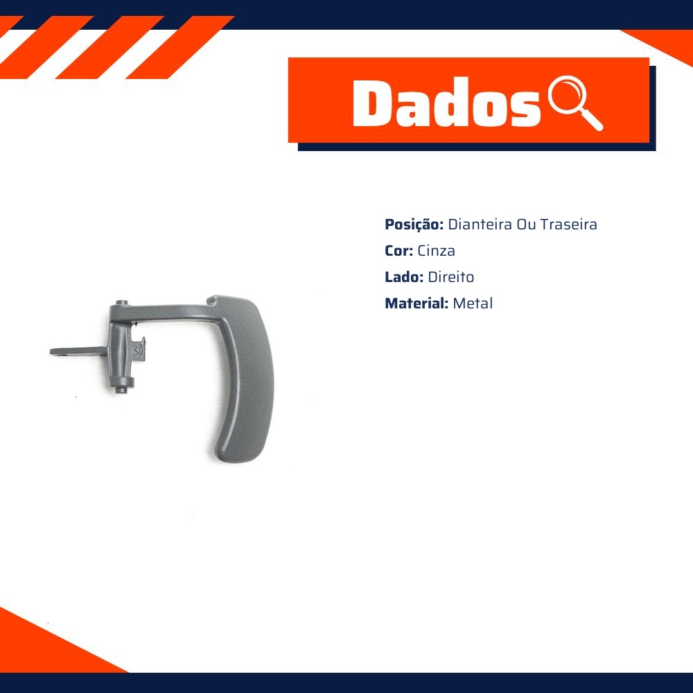 Maçaneta Interna da Porta para Chevrolet Grand Blazer - Universal Automotive - 40900