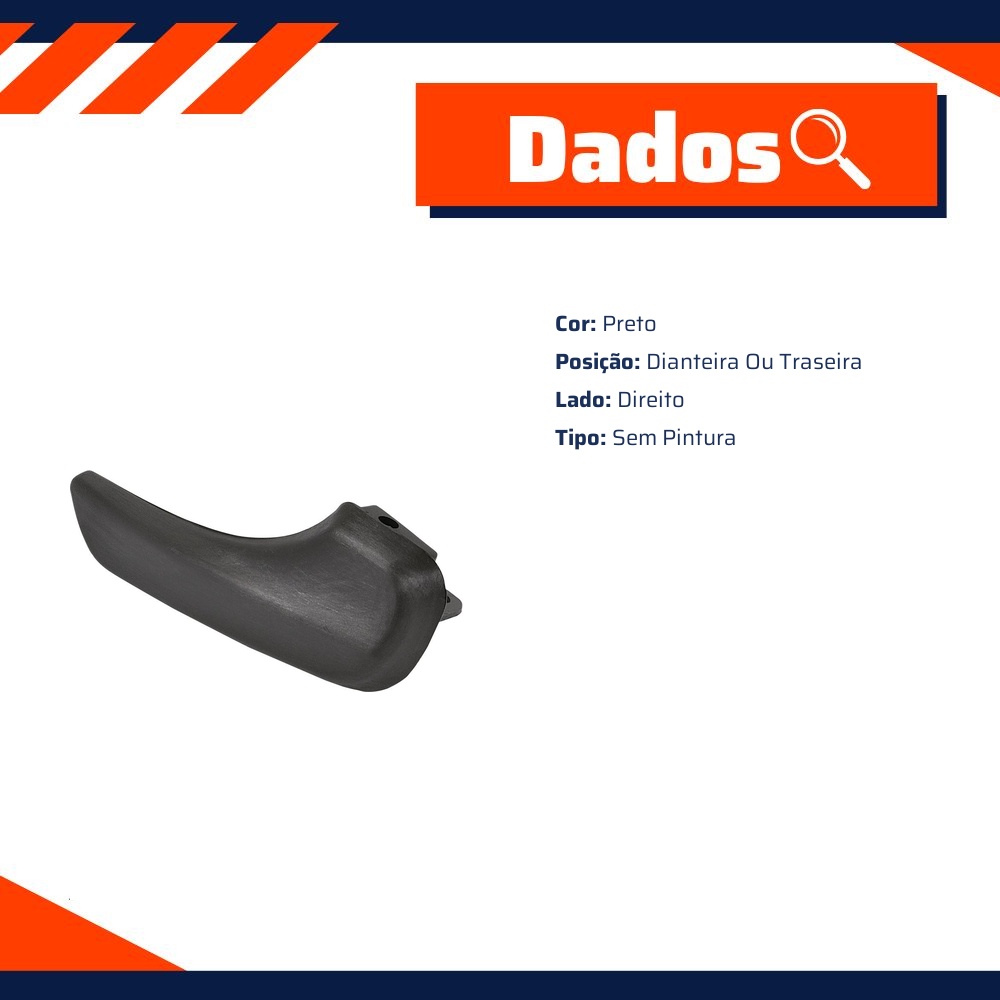 Maçaneta Interna da Porta para Fiat Uno - Universal Automotive - 71390
