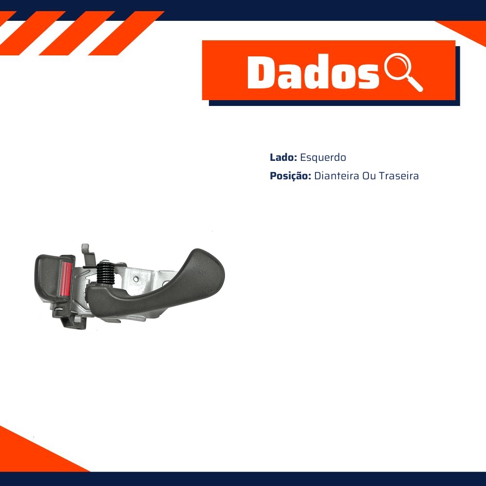 Maçaneta Interna da Porta para Mitsubishi L200 e Pajero Sport - Universal Automotive - 18211