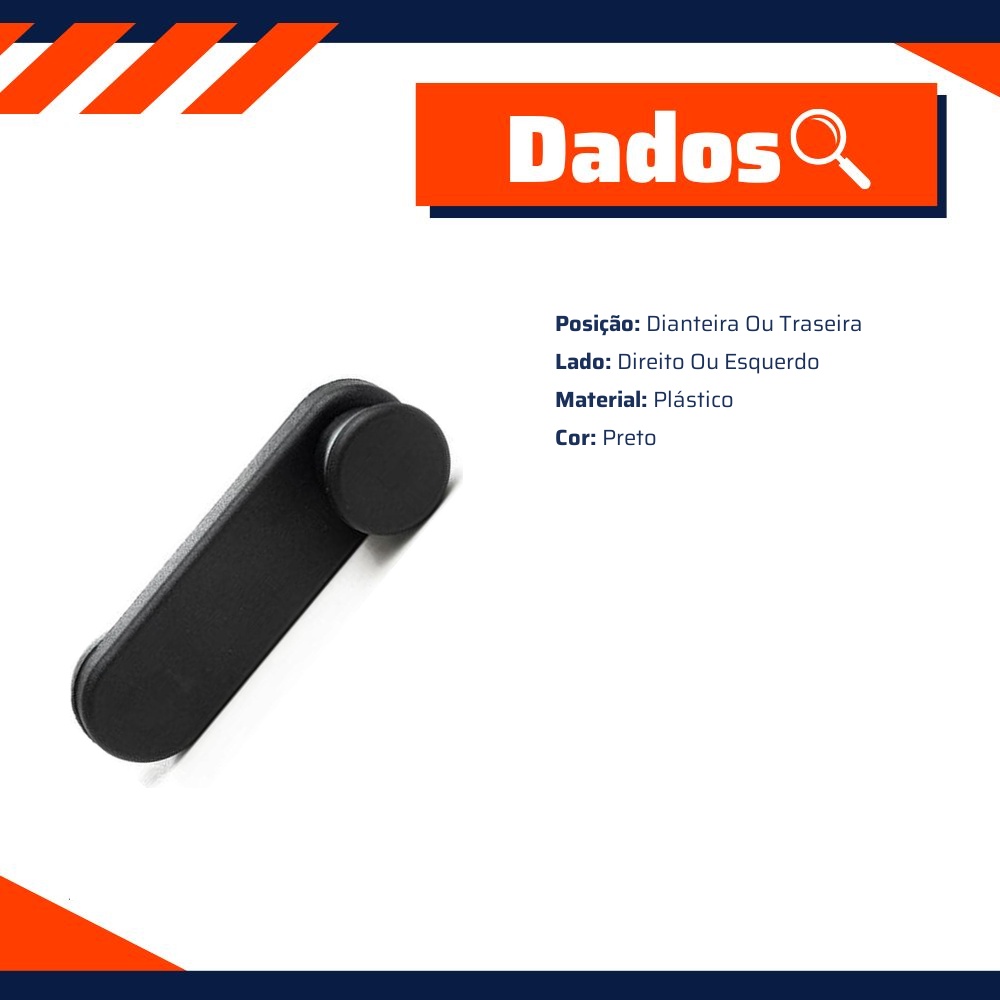 Manivela Reguladora do Vidro para Fiat Fiorino - Universal Automotive - 60791
