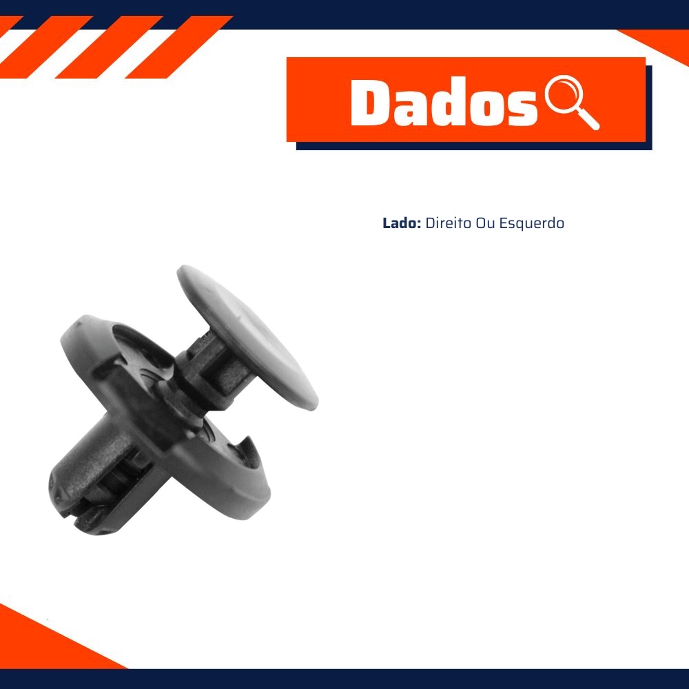 Kit 10 Rebite Grade Para-Choque, Para-Lama e Para-Barro para Honda Civic - Universal Automotive - 94394