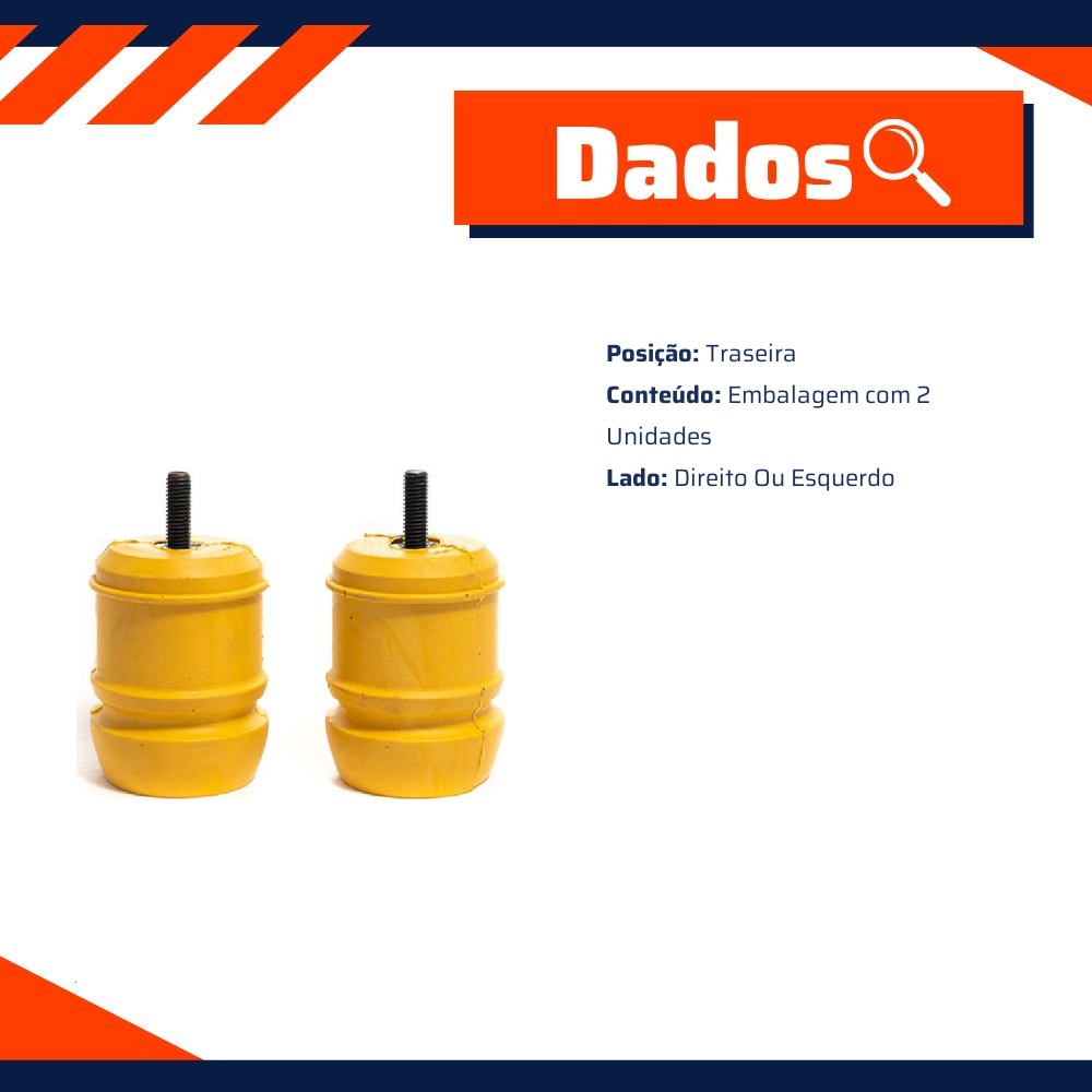 Par de Kit de Batente do Amortecedor para Ford F-250 - Amortex - 34289