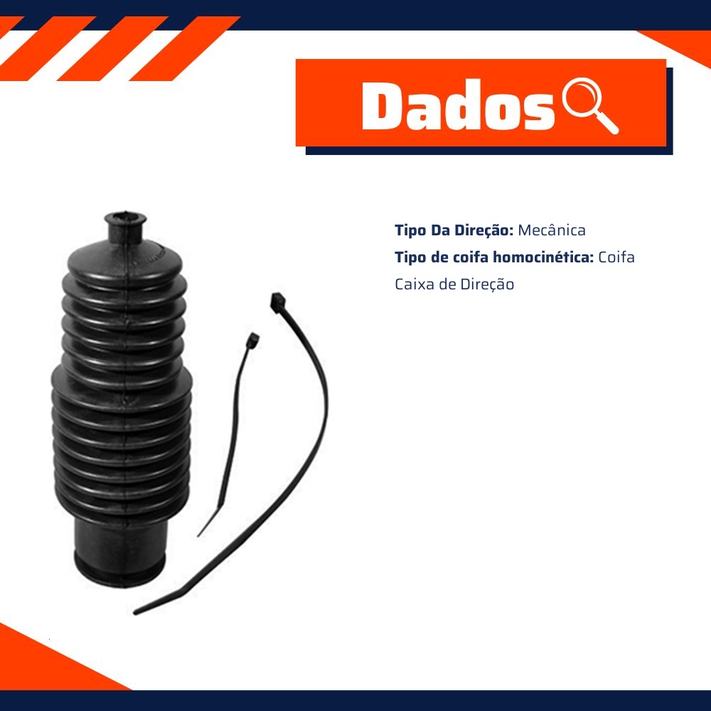 Kit de Coifa da Caixa de Direção para Renault Trafic - Amortex - 35108