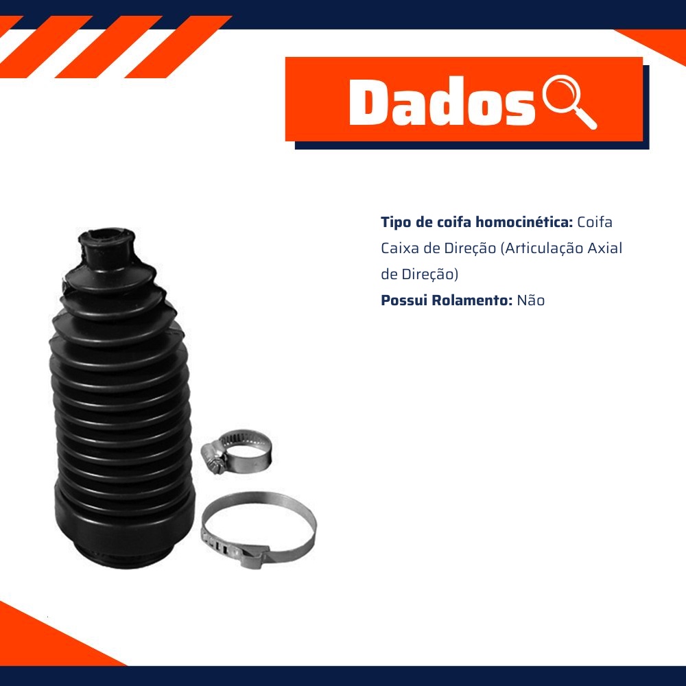 Kit de Coifa da Caixa de Direção para Volkswagen Passat Variant e Polo Classic - Amortex - 35055