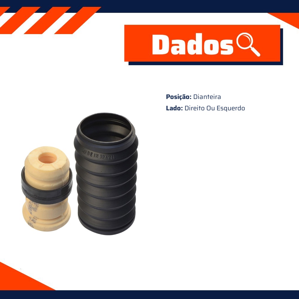Kit de Coifa e Batente do Amortecedor para Renault CLIO e CLIO SEDAN - Amortex - 35248