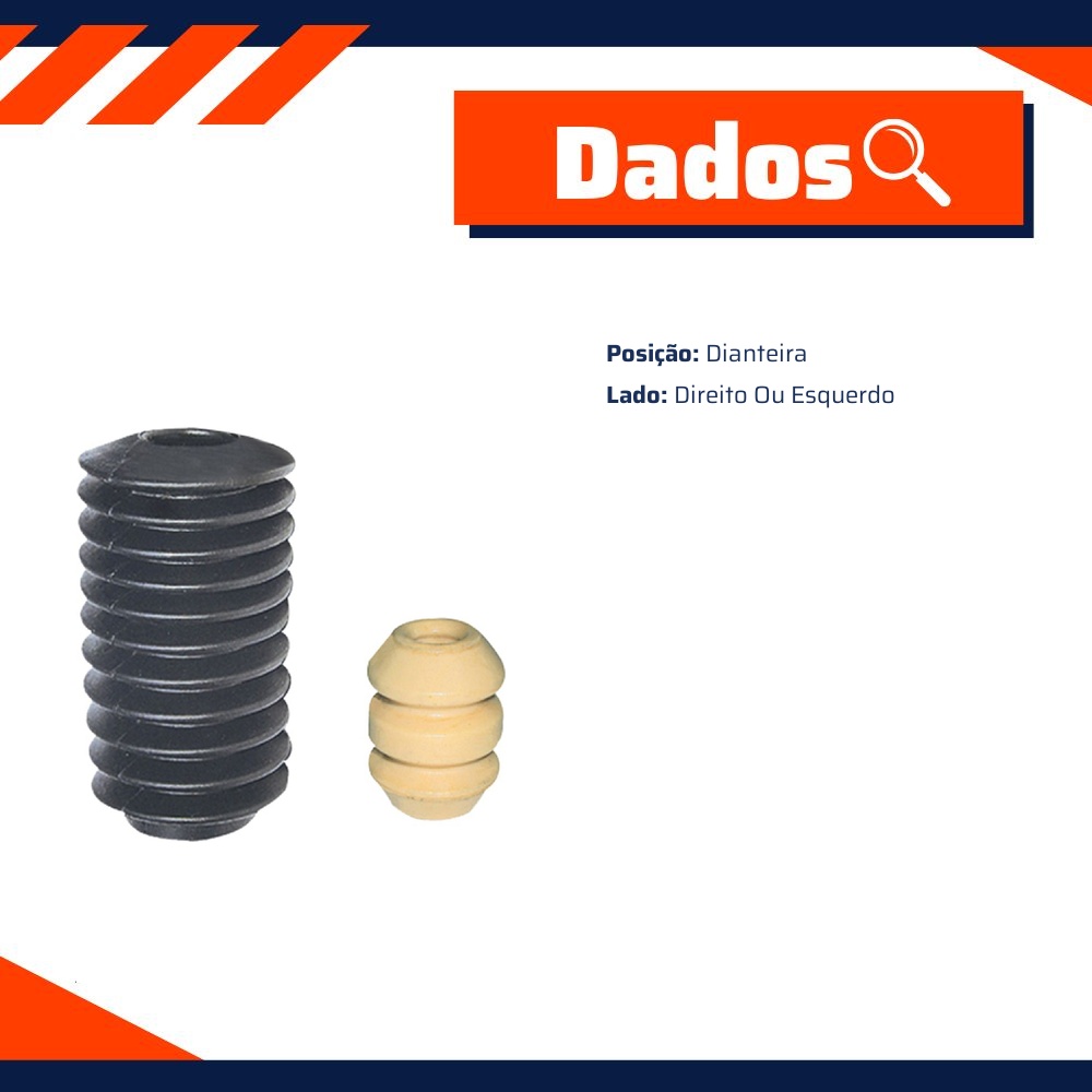 Kit de Coifa e Batente do Amortecedor para Volkswagen Quantum e Santana - Amortex - 35255