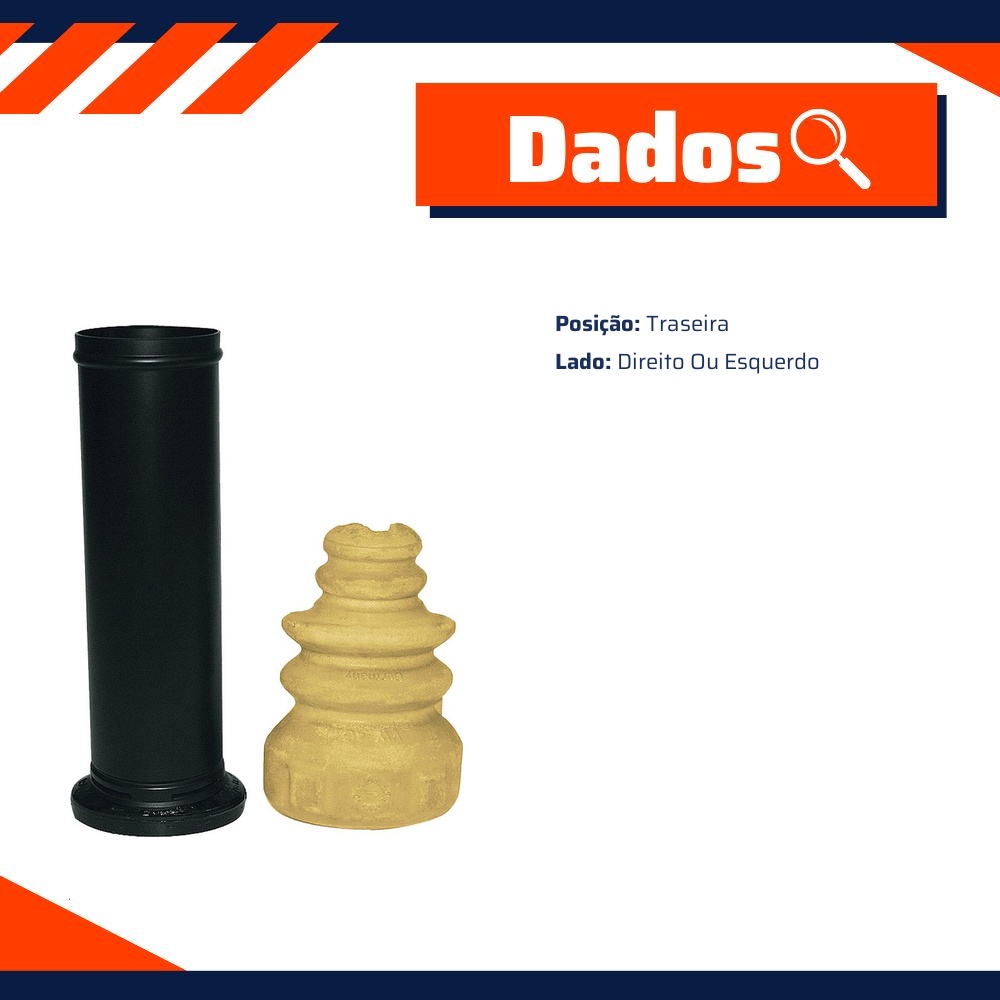 Kit de Coifa e Batente do Amortecedor para Volkswagen Jetta - Amortex - 35749