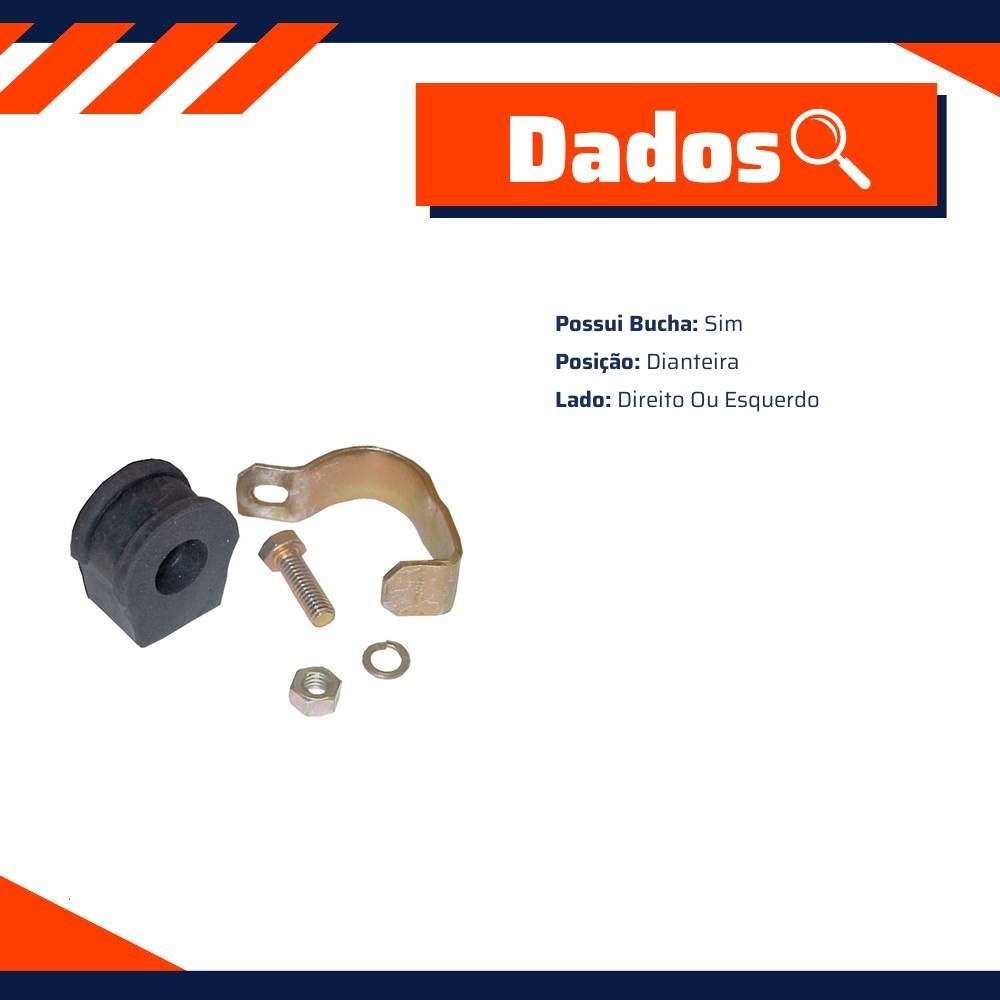 Kit de Reparo da Barra Estabilizadora para Volkswagen Gol - Amortex - 35585
