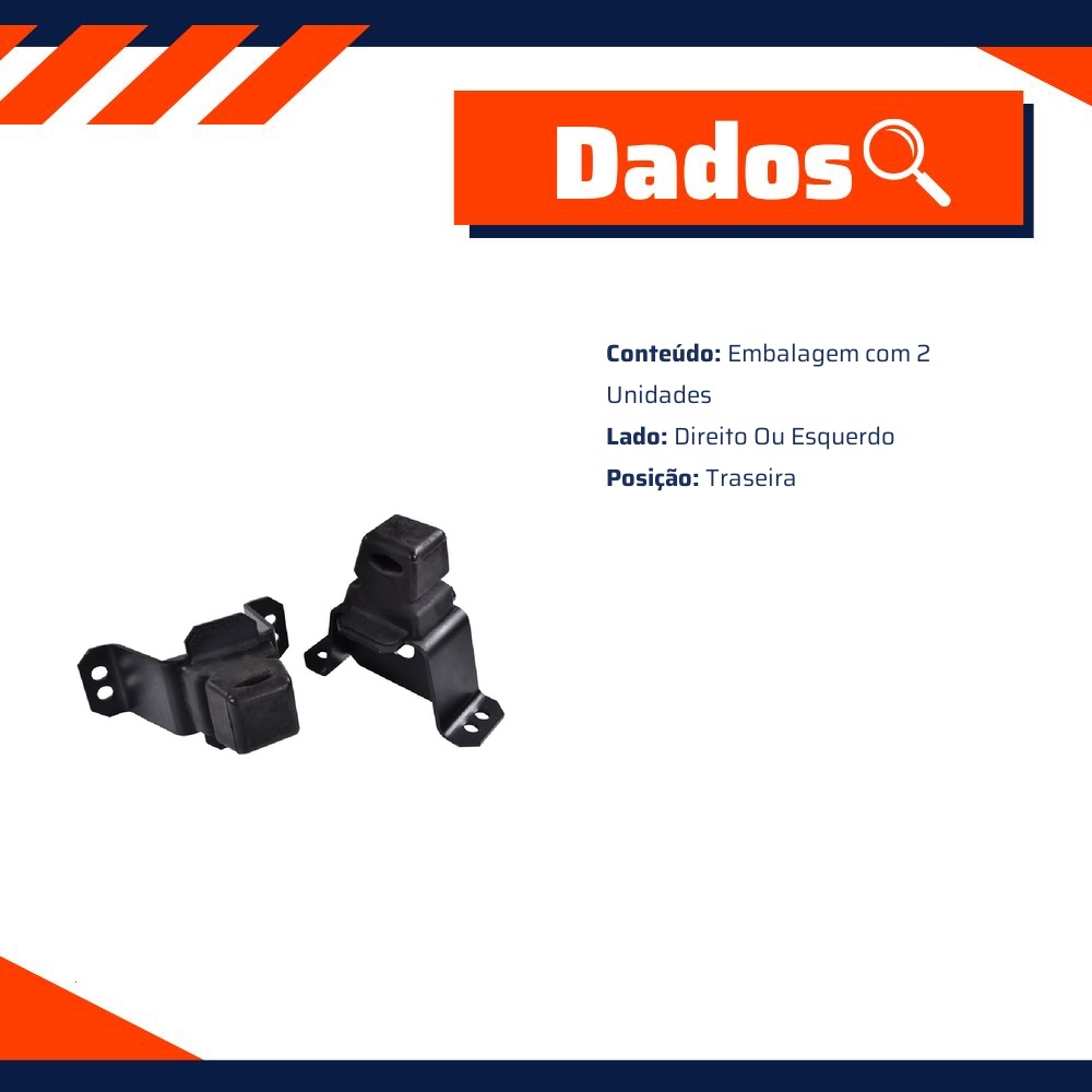 Par de Kit do Batente do Amortecedor para Nissan Frontier - Amortex - 34393