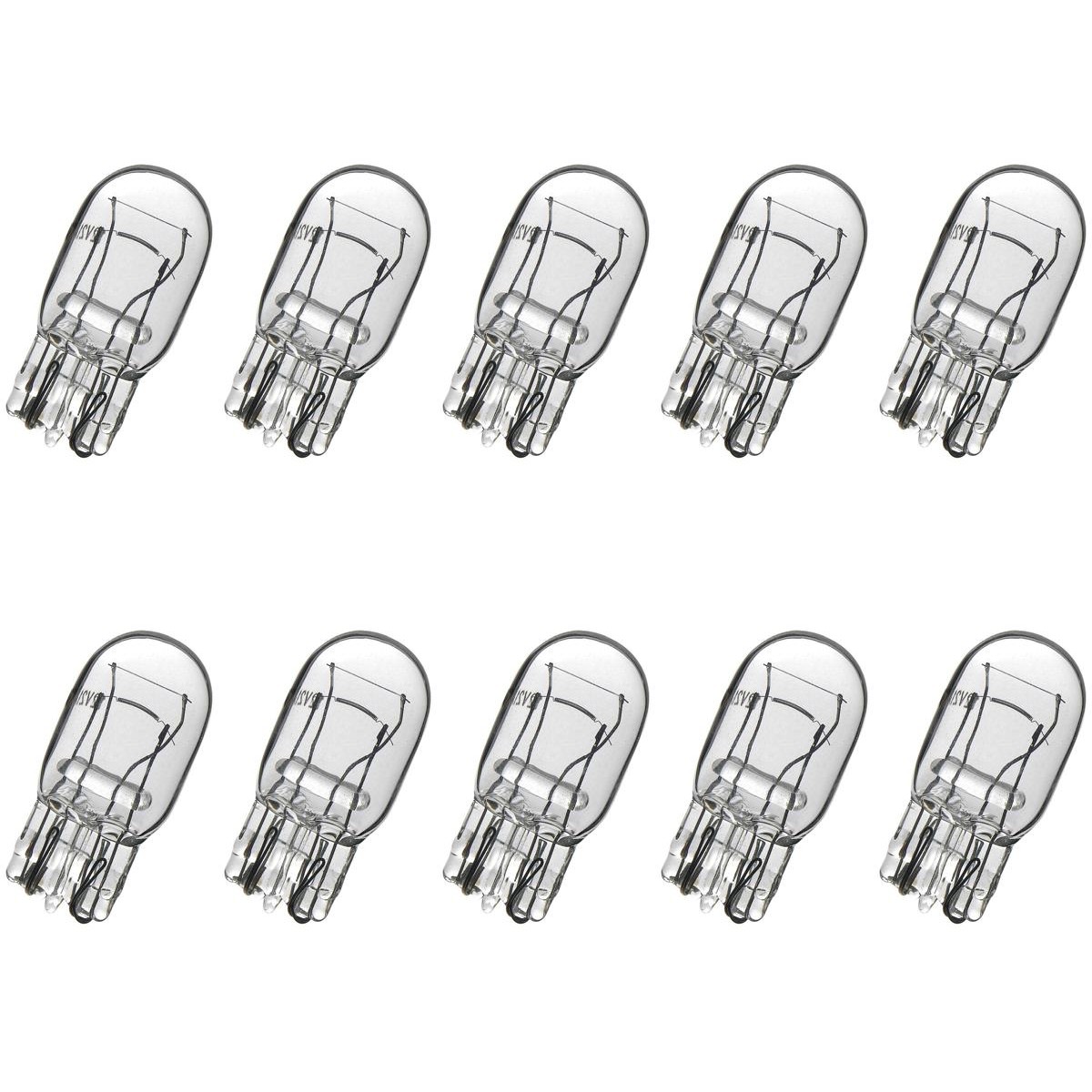 10 Lâmpadas Halógena W21/5W 12V Branca - Electric-Life - 28078
