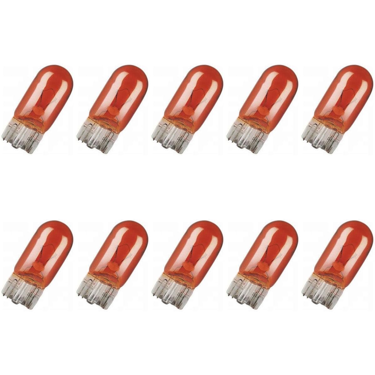 10 Lâmpadas Halógena W5W 12V Âmbar - Electric-Life - 28062