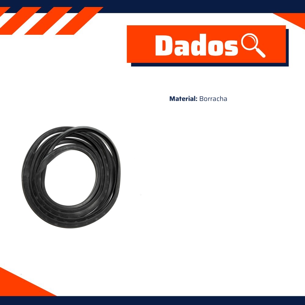 Par de Borrachas da Porta para Volkswagen Variant - Uniflex - 37382